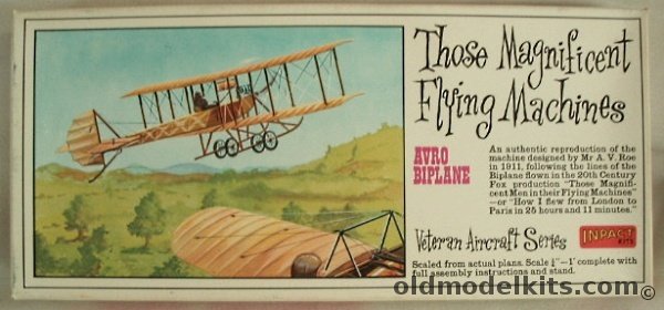 Inpact 1/48 1911 Avro Biplane, P104 plastic model kit